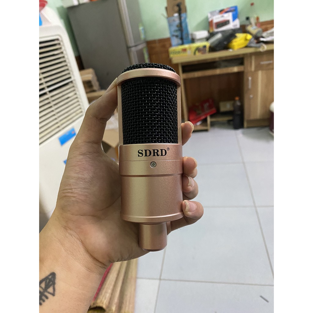 Sound Card S8 Và Mic Thu Âm SD203 ⚡FREESHIP⚡ Đầy Đủ Phụ Kiện Kẹp Mic , Màng Lọc Âm . Tặng Kèm Tai Nghe Kiểm Âm