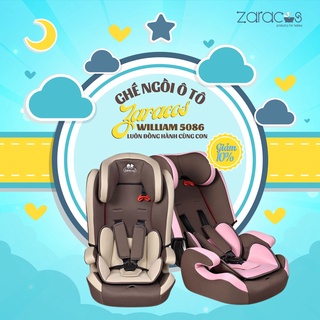 Ghế ngồi ô tô cho bé 1-10 tuổi - zaracos william 5086