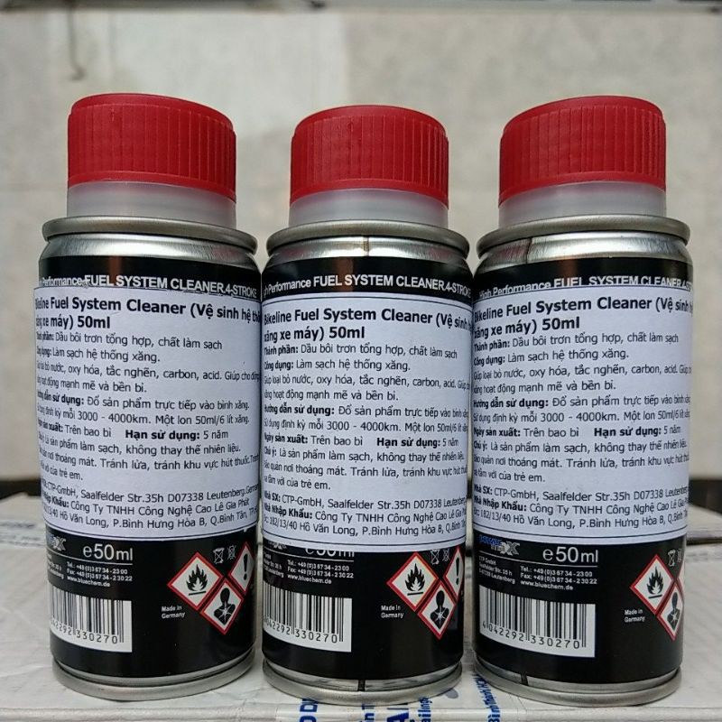 Bluechem Fuel System Cleaner 50ML (Dung Dịch Vệ Sinh Hệ Thống Xăng)