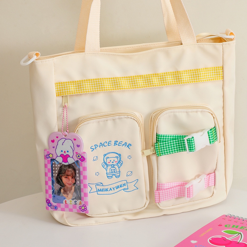 Móc Khoa Dây Bi Keychain Photocard Holder Đựng Ảnh Gấu Thỏ