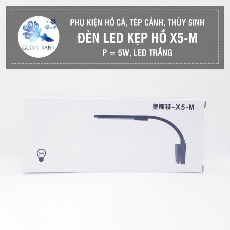 Led kẹp thành hồ siêu sáng với 4 dãy led - đèn thủy sinh bể cá cảnh