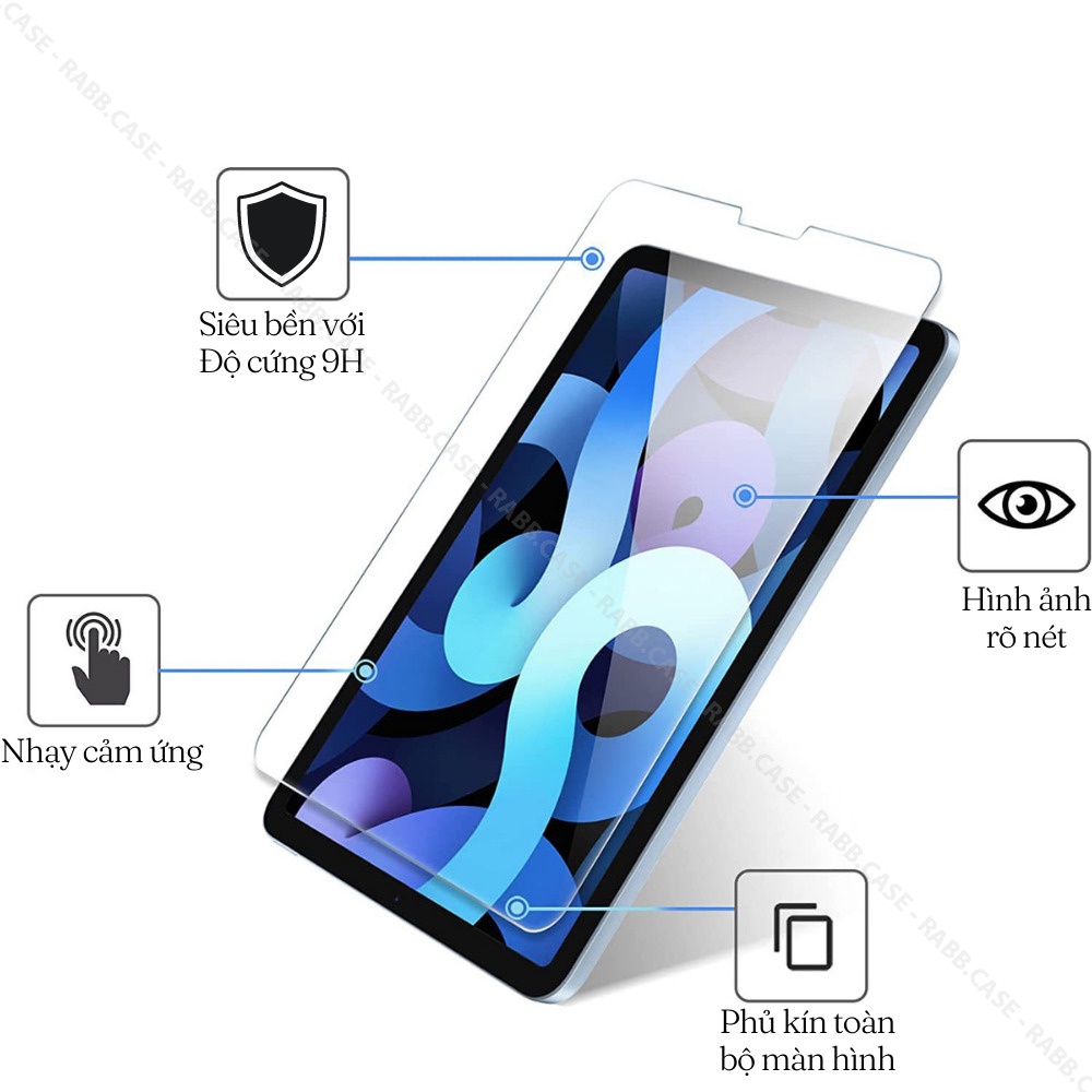 Kính cường lực dành cho các dòng iPad Gen 5/6/7/8/9, Air 1/2/3/4/5, Pro 11&quot;, Pro 12.9&quot; - Cường lực kính cho iPad