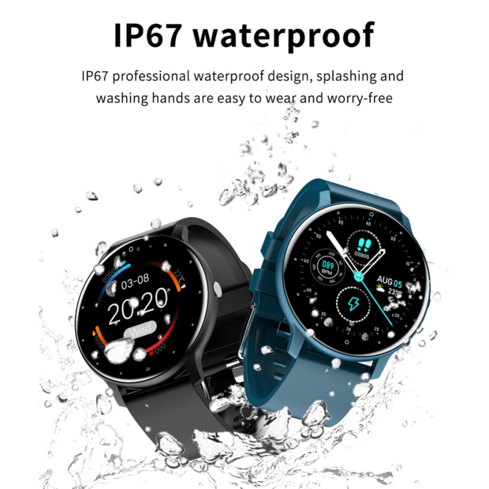 Bộ đồng hồ thông minh màn hình cảm ứng chống nước IP67 mới dành cho nam và nữ 2021