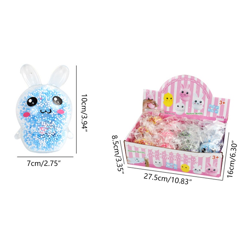 Đồ Chơi Bóp Giảm Căng Thẳng Hình Thỏ Có Đèn Flash