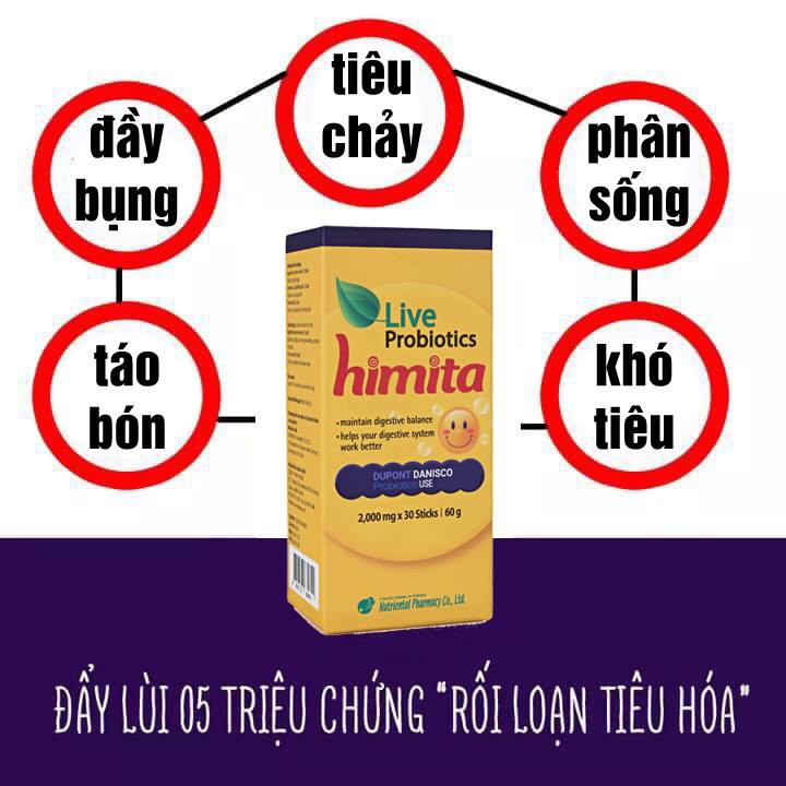 (CHÍNH HÃNG TỪ NHÀ PHÂN PHỐI) Men vi sinh Himita Probiotics hỗ trợ hệ vi sinh đường ruột