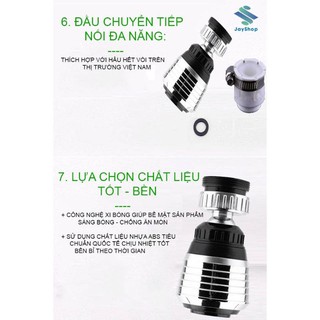 vòi nước tăng áp 360 độ