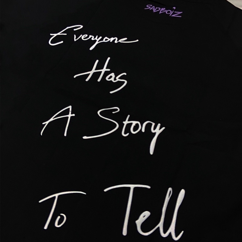 Áo thun SADBOIZ SAD STORY SS2 black/white-SADBOIZAINTCRY