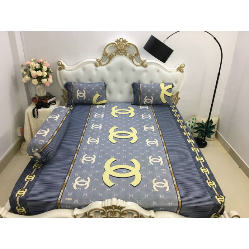 BỘ 4 DRAP GA THUN LẠNH HÀN [BAO KIỂM HÀNG - ĐỔI TRẢ MIỄN PHÍ 07 NGÀY] LOGO THƯƠNG HIỆU MỀM MƯỚT MÁT CỰC SANH CHẢNH | BigBuy360 - bigbuy360.vn