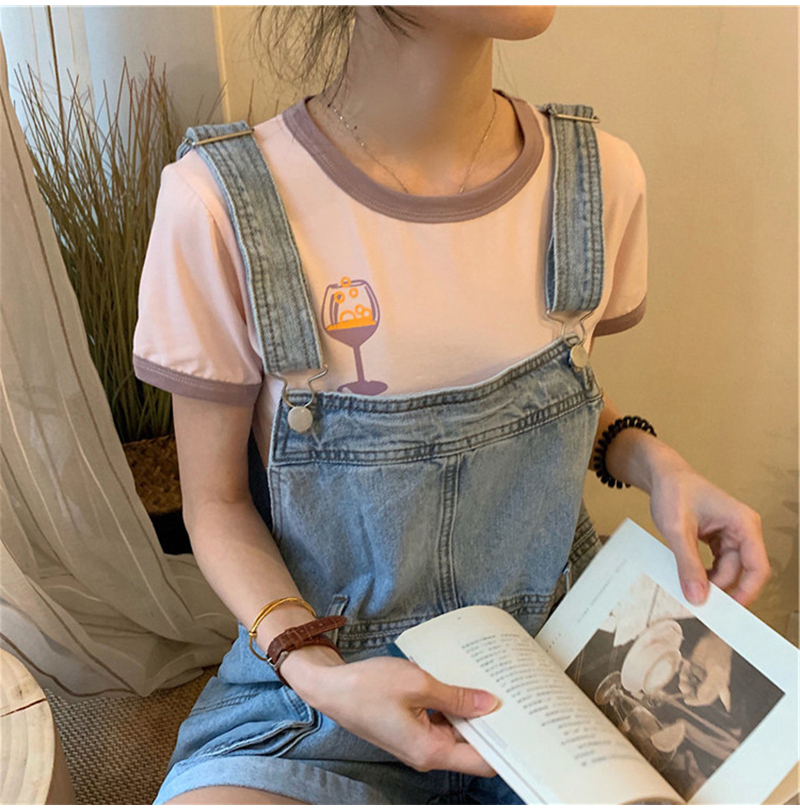 SUXI Áo Thun Nữ Ngắn Tay Nhiều Màu