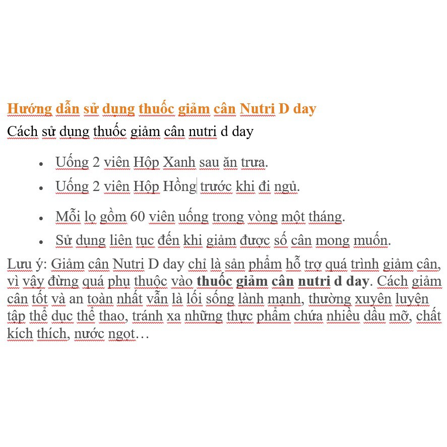 [Hiệu Quả] Viên Uống Giảm Cân Cực Mạnh NUTRI D-DAY DIET Hàn Quốc 60V | BigBuy360 - bigbuy360.vn