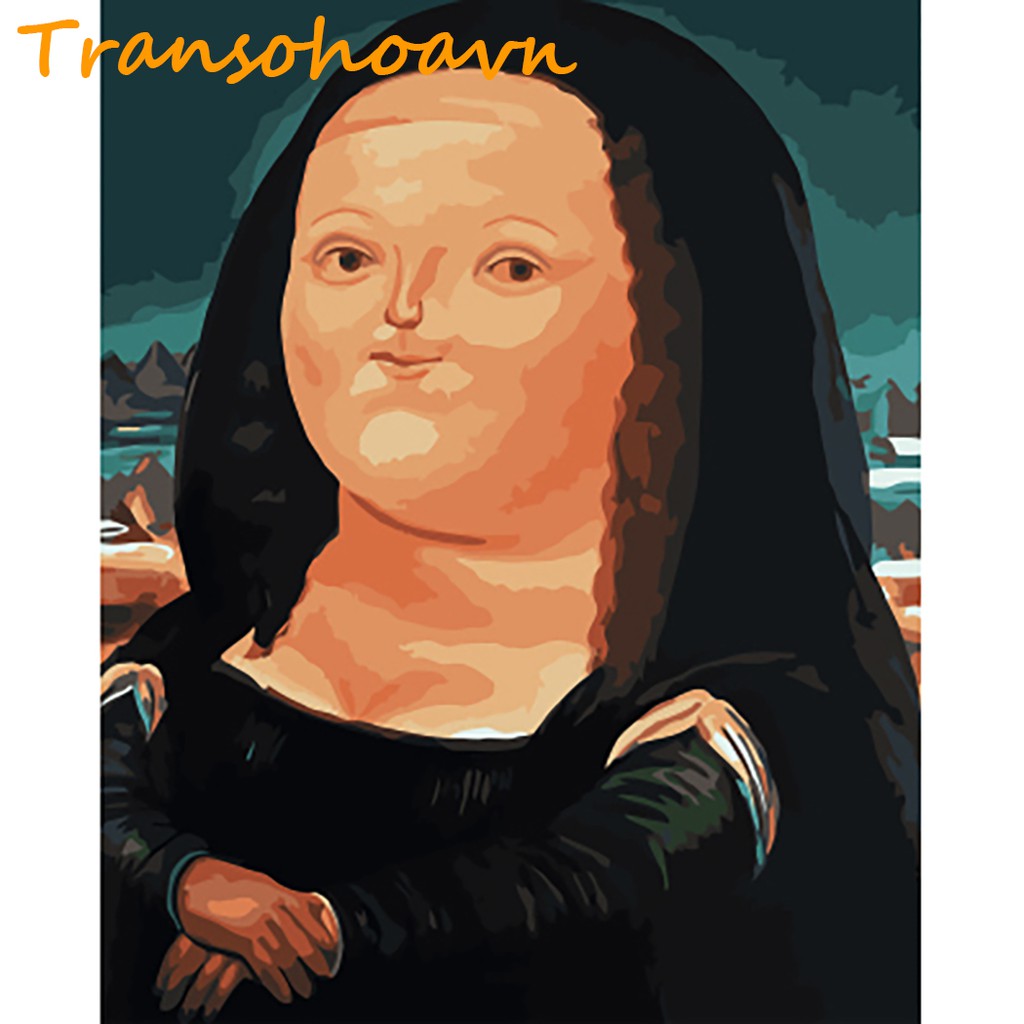 Tranh Số Hóa Tự Tô Màu 💝FREESHIP💝 Xưởng Tranh G-Art Monalisa Béo, Thú Mỏ Vịt, Người Nhện Siêu Đáng Yêu