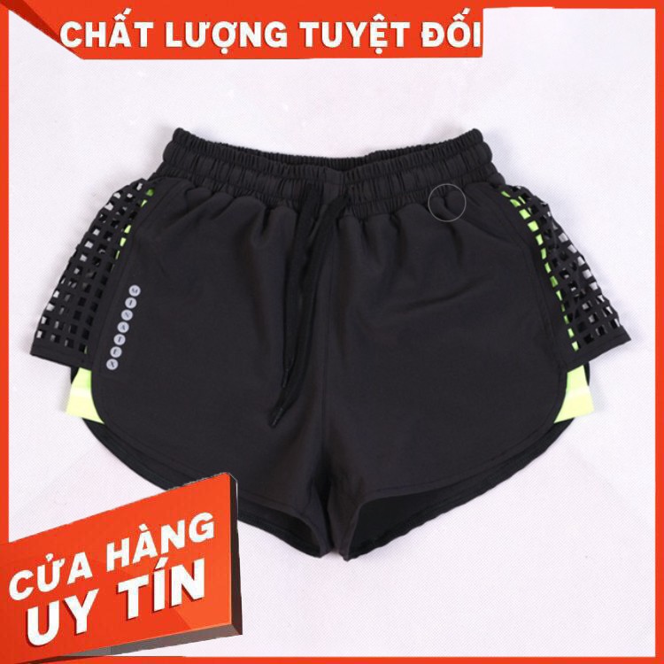 HÀNG CAO CẤP -  Quần đùi 2 lớp đi bơi đi biển, quần tập gym Minatex  - Hàng Cao Cấp | BigBuy360 - bigbuy360.vn