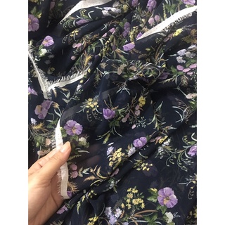 Voan hoa/ chiffon hoa