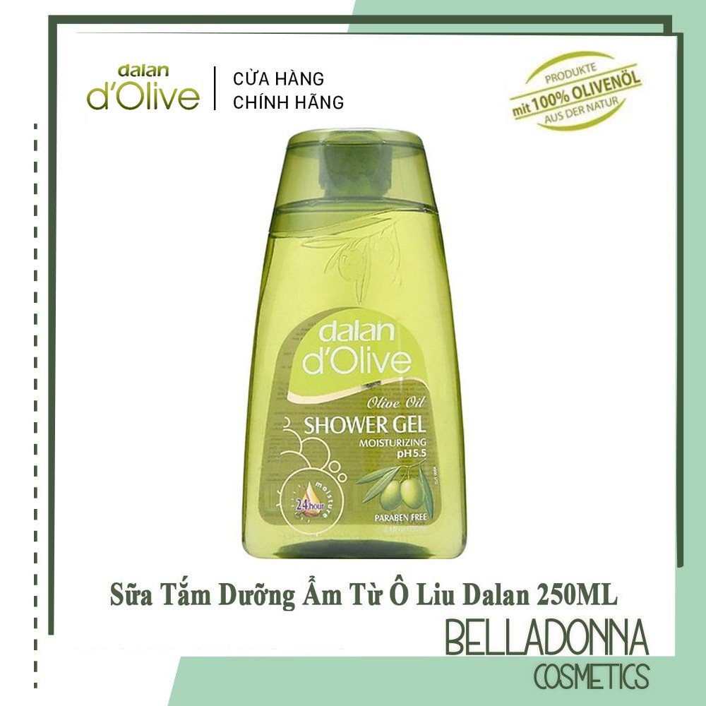 [CHÍNH HÃNG] Sữa tắm dưỡng ẩm từ ô liu Dalan D’Olive Olive oil Shower Gel Moisturizing 250ml