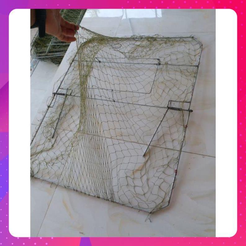 Mẹt vuông bẫy bìm bịp chất liệu kẽm mạ chì không rỉ  lò xo thép cực mạnh