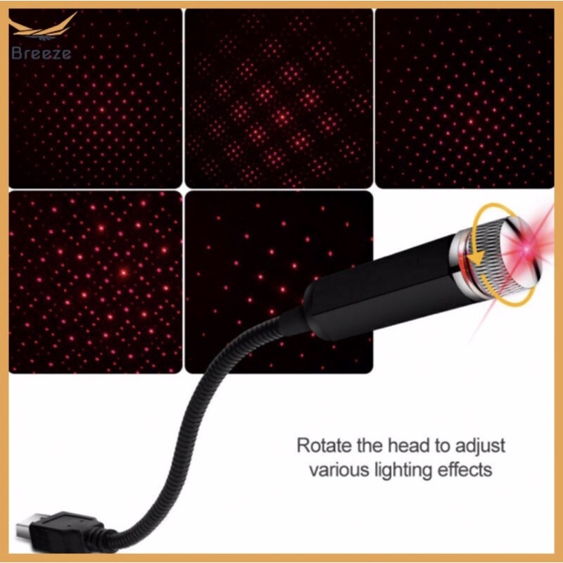 Đèn led laser bầu trời sao đầu cắm usb tiện dụng