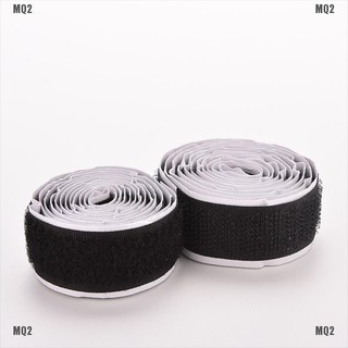{MQ2}2 Rolls Strong Self Adhesive Velcro Hook Loop Tape Fastener Sticky 3ft New
