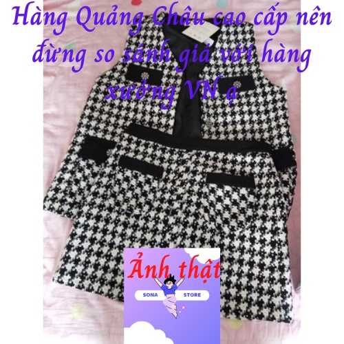 Set dạ nữ tiểu thư mùa đông sang chảnh hàng quảng châu cao cấp SDT7 | BigBuy360 - bigbuy360.vn