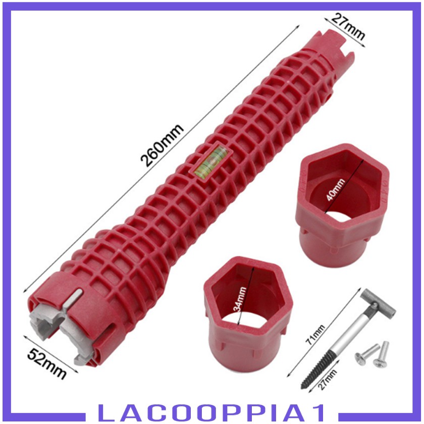 [Lacooppia1] Cờ Lê Lắp Đặt Vòi Nước Và Bồn Rửa Chén Bằng Thép Có Ổ Cắm
