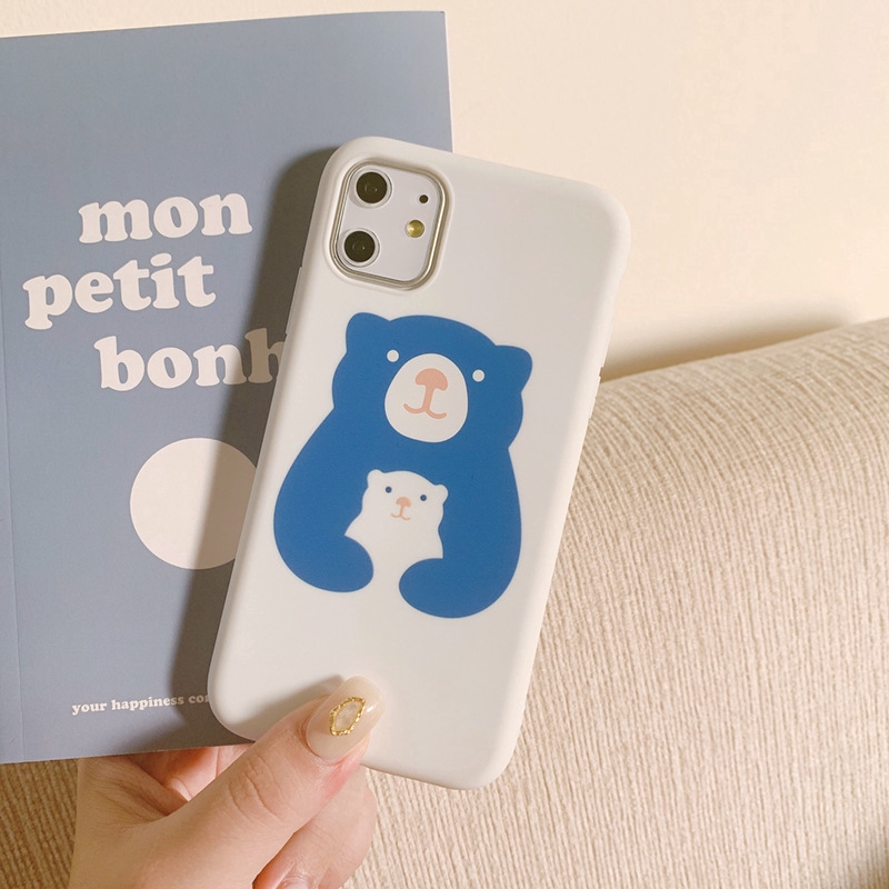 Ốp điện thoại in hình gấu dễ thương cho Iphone 5/5S/6/6plus/6S/6S plus/6/7/7plus/8/8plus/X/XS/XS Max/11 154