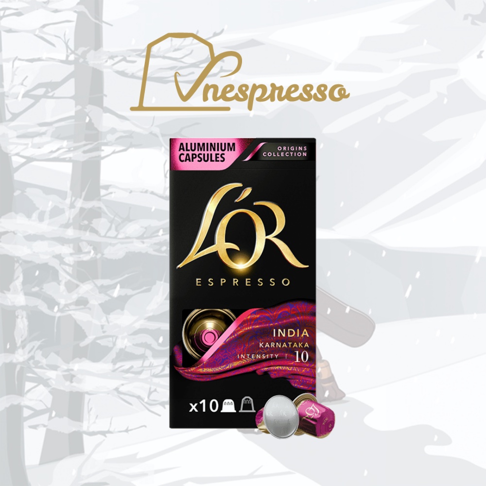 Viên nén cà phê Nespresso compatible L'OR Master Origin - Hộp 10 coffee capsules