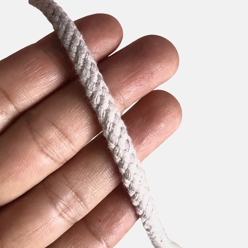 20 mét - Dây cotton 4mm mắc na lõi gộp siêu chắc dùng làm macrame, trang trí, thời trang, căng lều, dây phơi