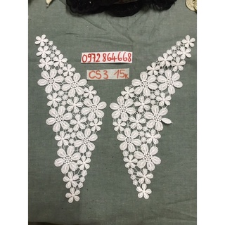Cổ áo lá sen 2 bên, cổ áo sơ mi nữ (giao đơn hàng từ 50k)