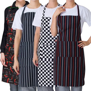 Tạp dề dáng dài có túi hoạ tiết caro/kẻ sọc dành cho nam và nữ