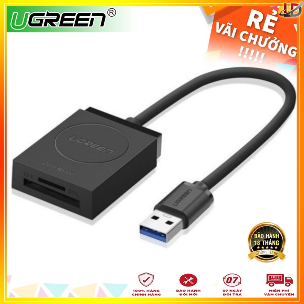 Ugreen 20250 - Đầu đọc thẻ USB 3.0 hỗ trợ SD/TF