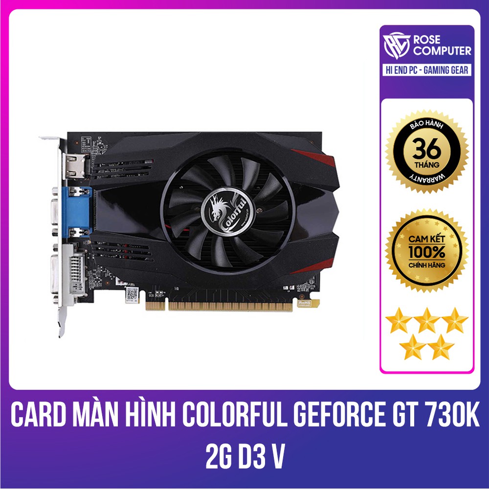 Card Màn Hình Colorful GeForce GT 730K 2G D3 V, hàng chính hãng, giá tốt