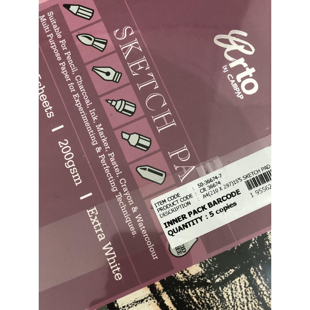 Sổ vẽ SKETCH PAD Arto by Campap A4