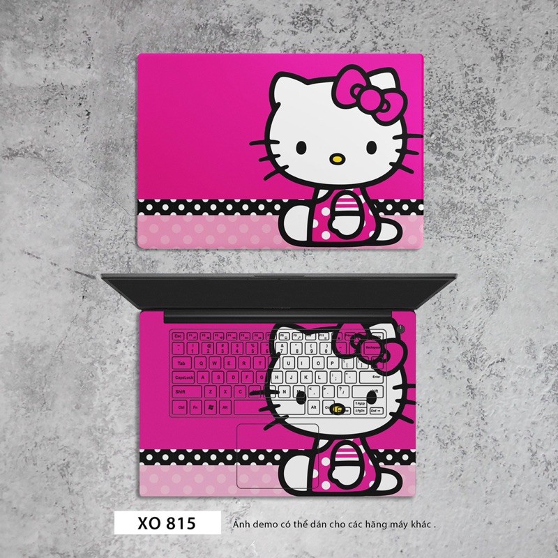 Miếng dán skin laptop chủ đề Hello kitty - tất cả các loại máy