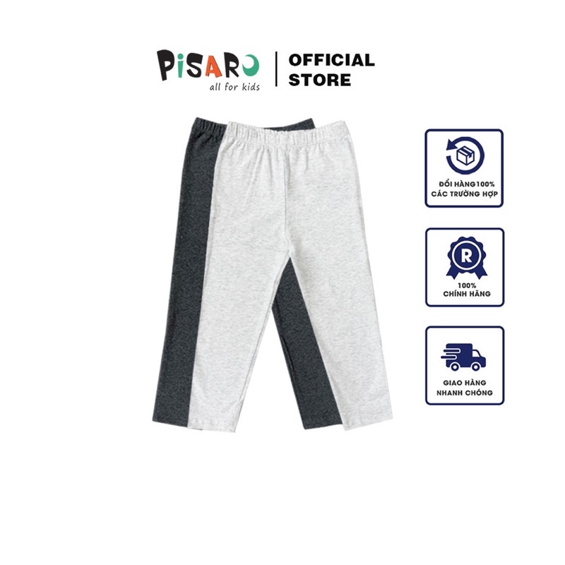 Quần Legging dài PISARO cho bé gái (1 - 9 Tuổi) chất vải co dãn dày dặn