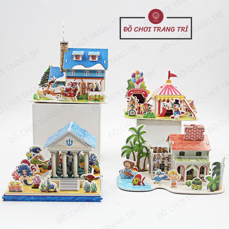 Mô hình 3D tự lắp ráp cho bé - Khu giải trí, nghỉ dưỡng
