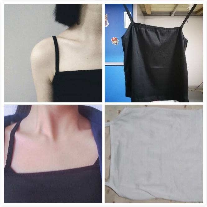 Áo Tank Top Màu Đen Thời Trang Mùa Hè Cho Phái Nữ