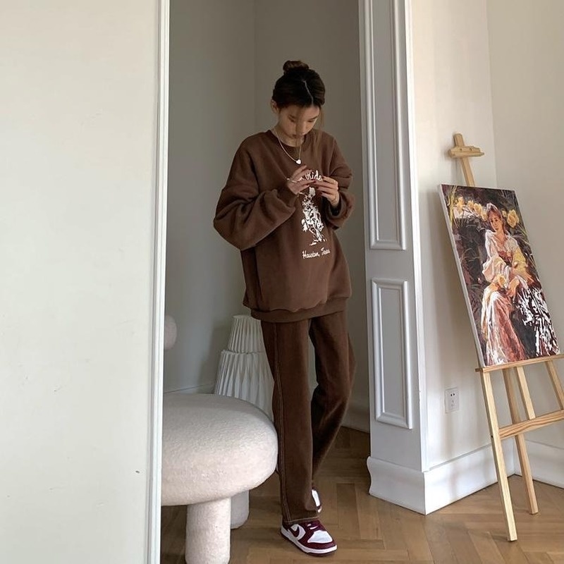 Quần Jeans Nữ Ống Rộng Lưng Cao Thời Trang Hàn Mới