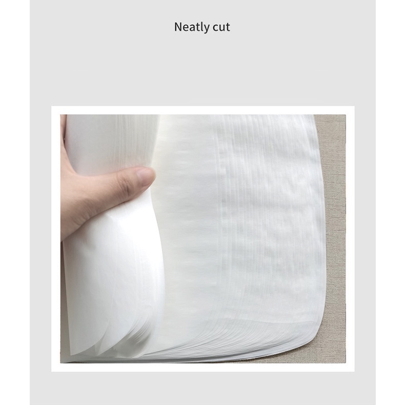 Set 100 giấy lót nồi không dính thấm dầu hình vuông