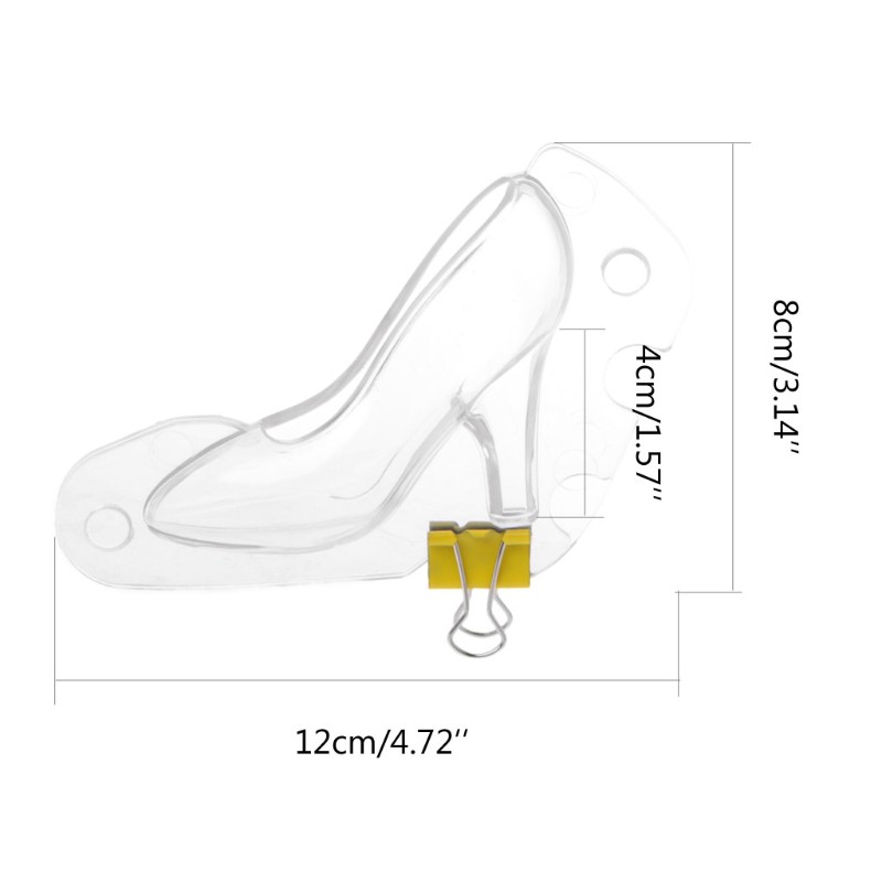 Khuôn silicon làm kẹo đường / socola hình giày cao gót dùng trang trí bánh kem