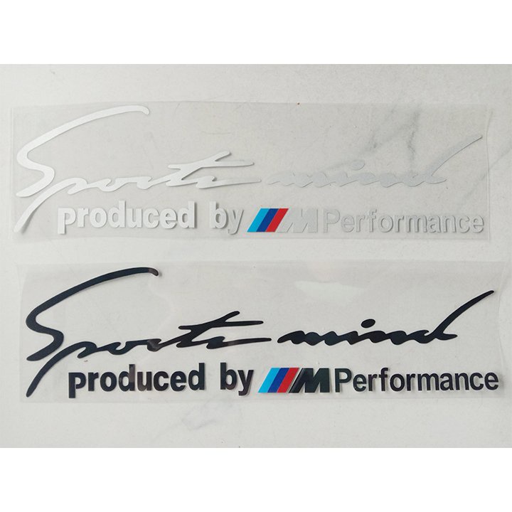 Tem sport mind produced by performance dán xe ô tô, xe hơi