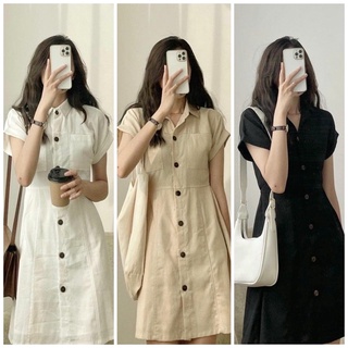 Đầm váy freesize sm 2 túi 3 màu, váy dạo phố, váy công sở