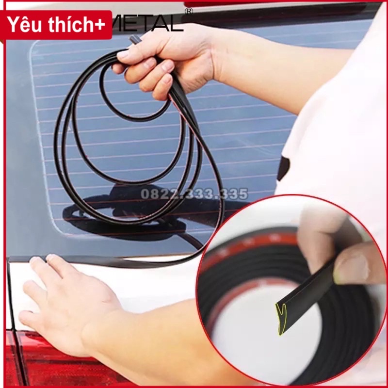 Gioăng cao su chữ Y chuyên dụng gắn Cửa Kính Xe Công dụng làm kín khít khe kính Chống nước cách nhiệt sẵn