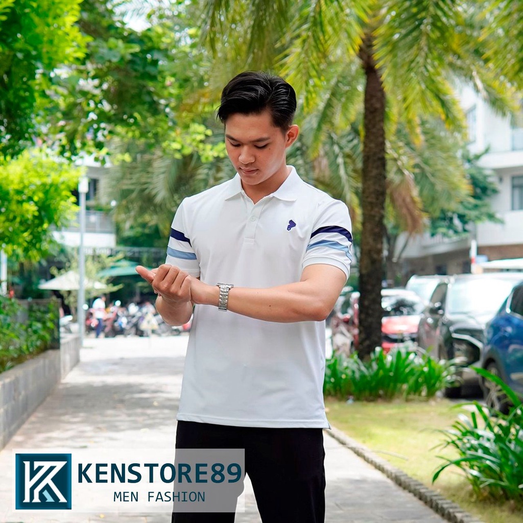 Áo thun nam có cổ POLO PASSION POLITE vải cá sấu gai KENSTORE89 ATP154