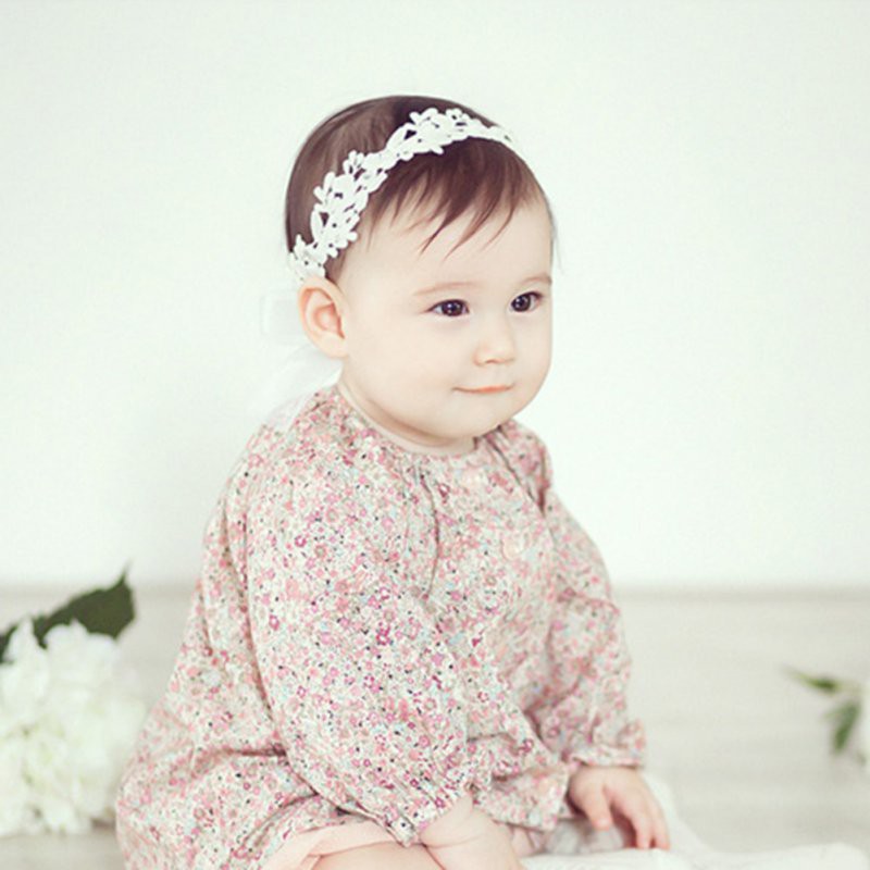 Băng đô vải hoa cài tóc phong cách đáng yêu dành cho bé