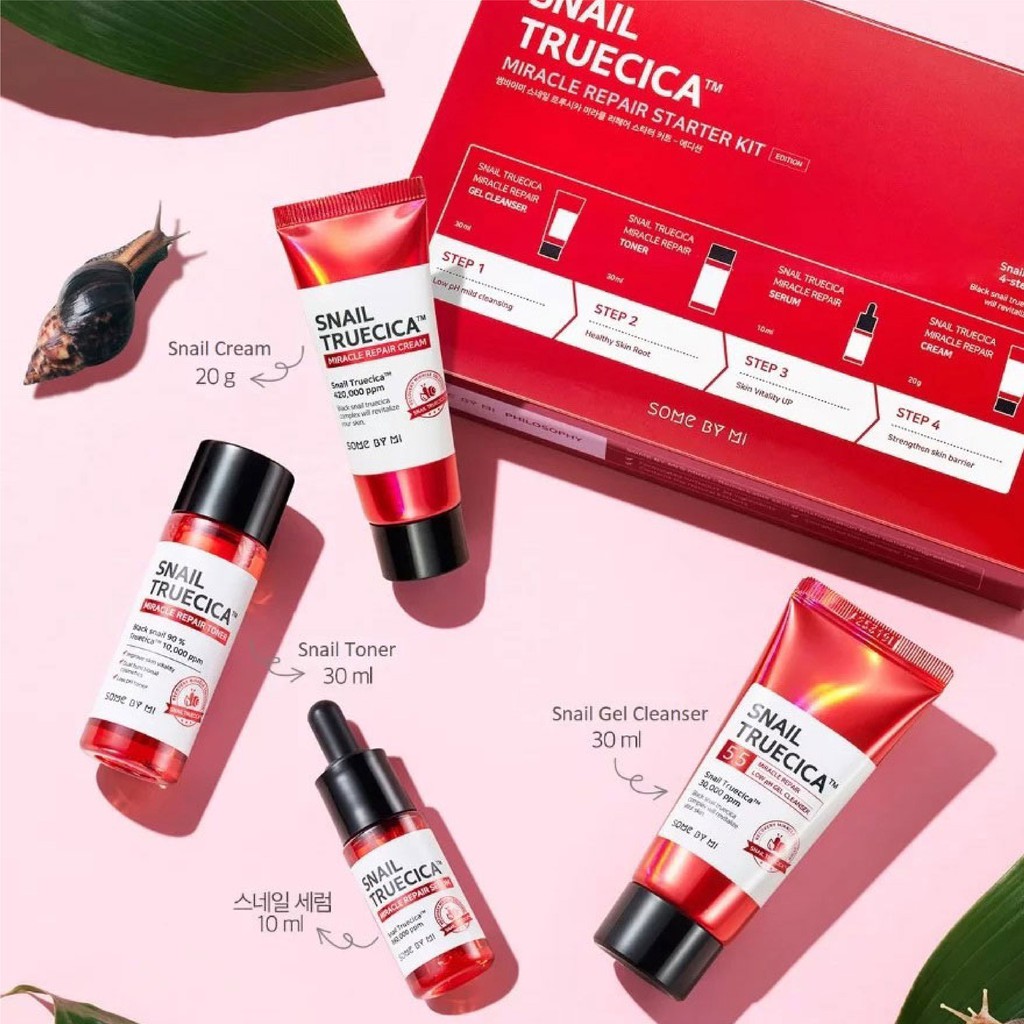  Bộ Dưỡng Phục Hồi Some By Mi Snail Truecica Miracle Repair Starter Kit Edition | BigBuy360 - bigbuy360.vn
