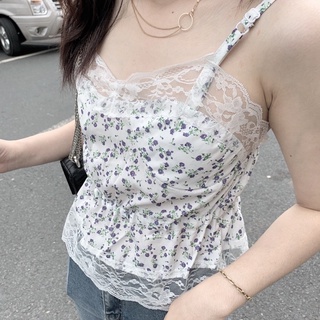 Baby top ( Áo hai dây ren hoa nhỏ)