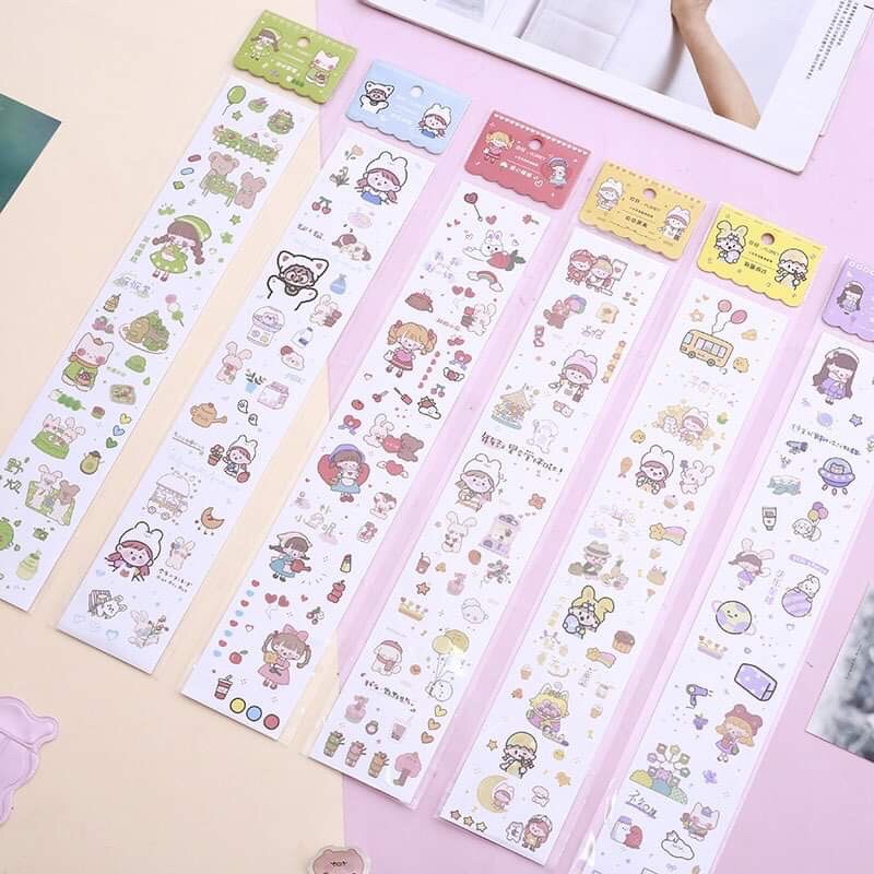 Sticker04 Hình dán 2in1 nhiều hình xinh