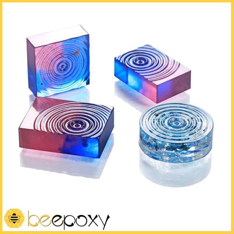 Khuôn Silicon Gợn Sóng Làm Vòng Cổ Mặt Dây Chuyền Resin