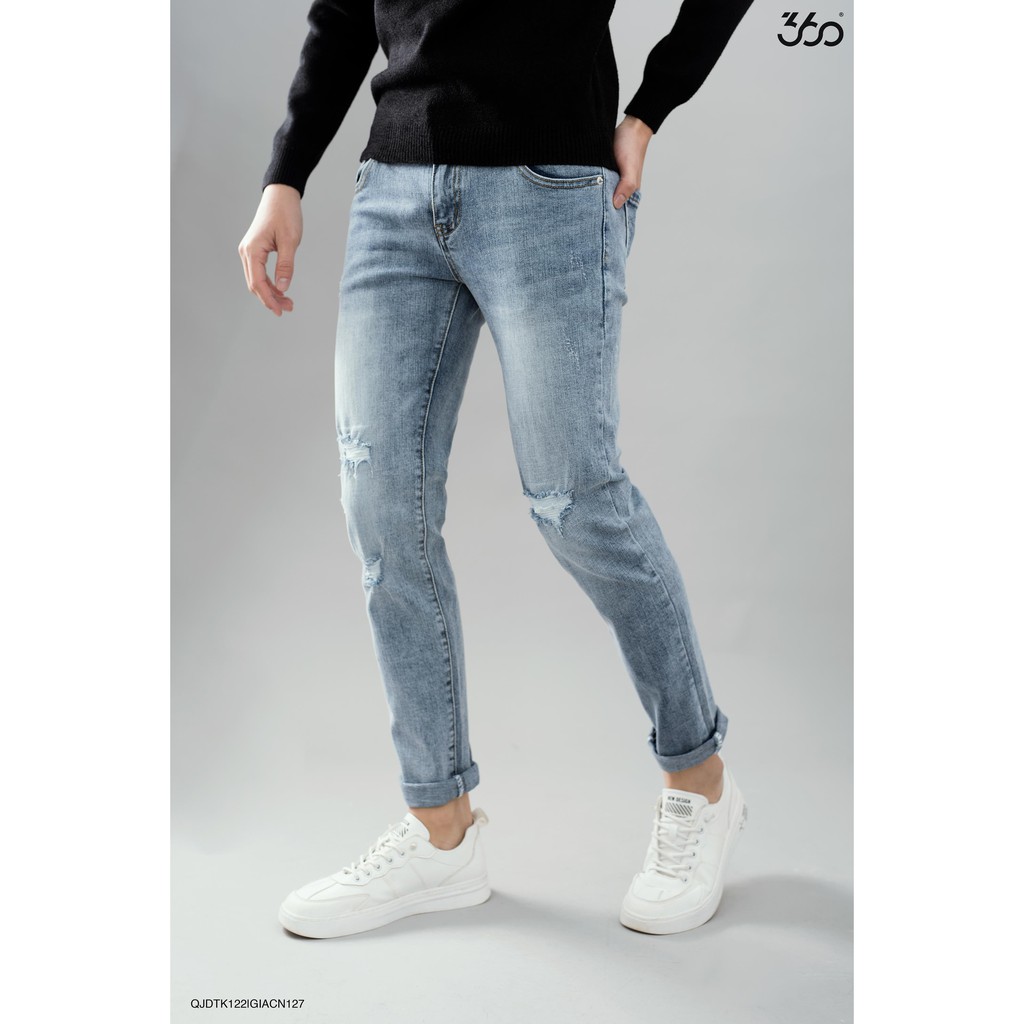 Quần jean nam cao cấp thương hiệu 360 Boutique - QJDTK122 | BigBuy360 - bigbuy360.vn