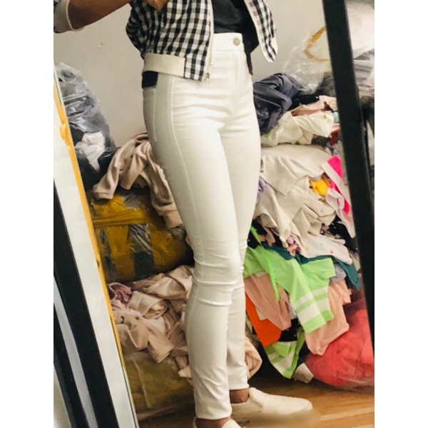 Quần jeans trắng xuất dư xịn HOLLISTER white jeans