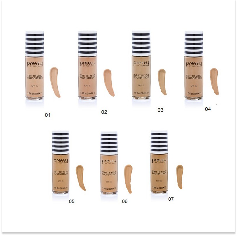 [Auth] Kem Nền Pretty by Flormar Cover Up Foundation Light Ivory 03